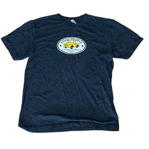 Good People Brewing Company‎ Graphic T Shirt Yellow Truck Charcoal Gray